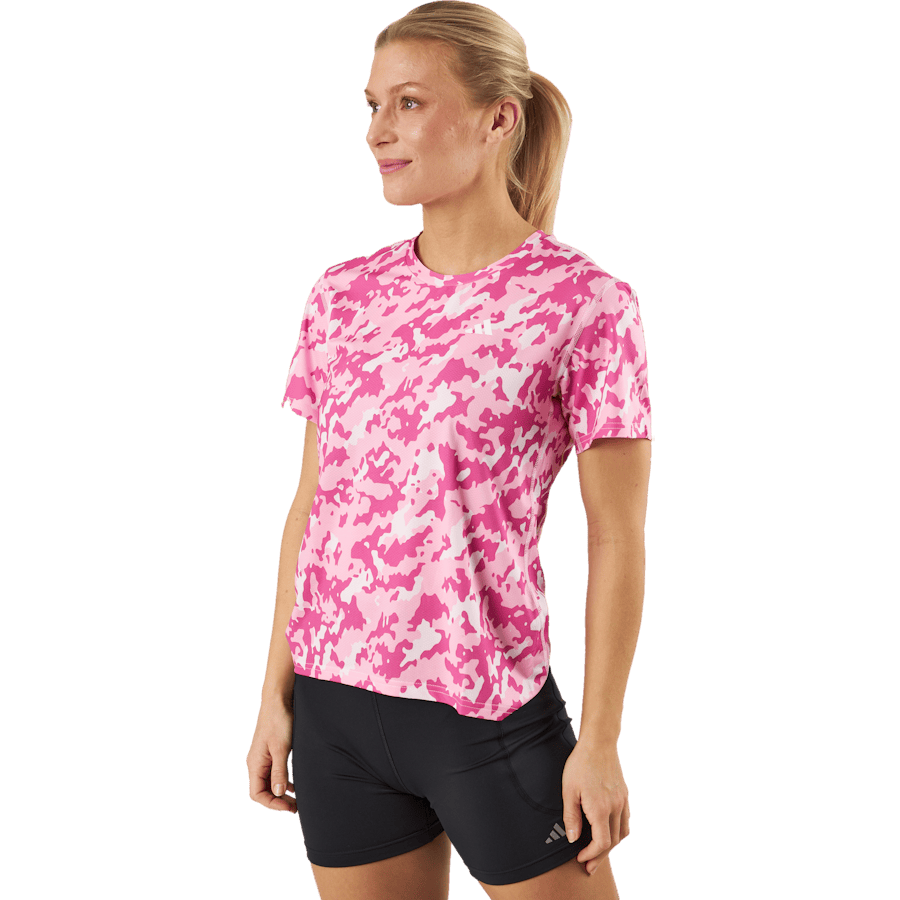 Own the Run Camo Running T-Shirt Clear Pink - Bild 2