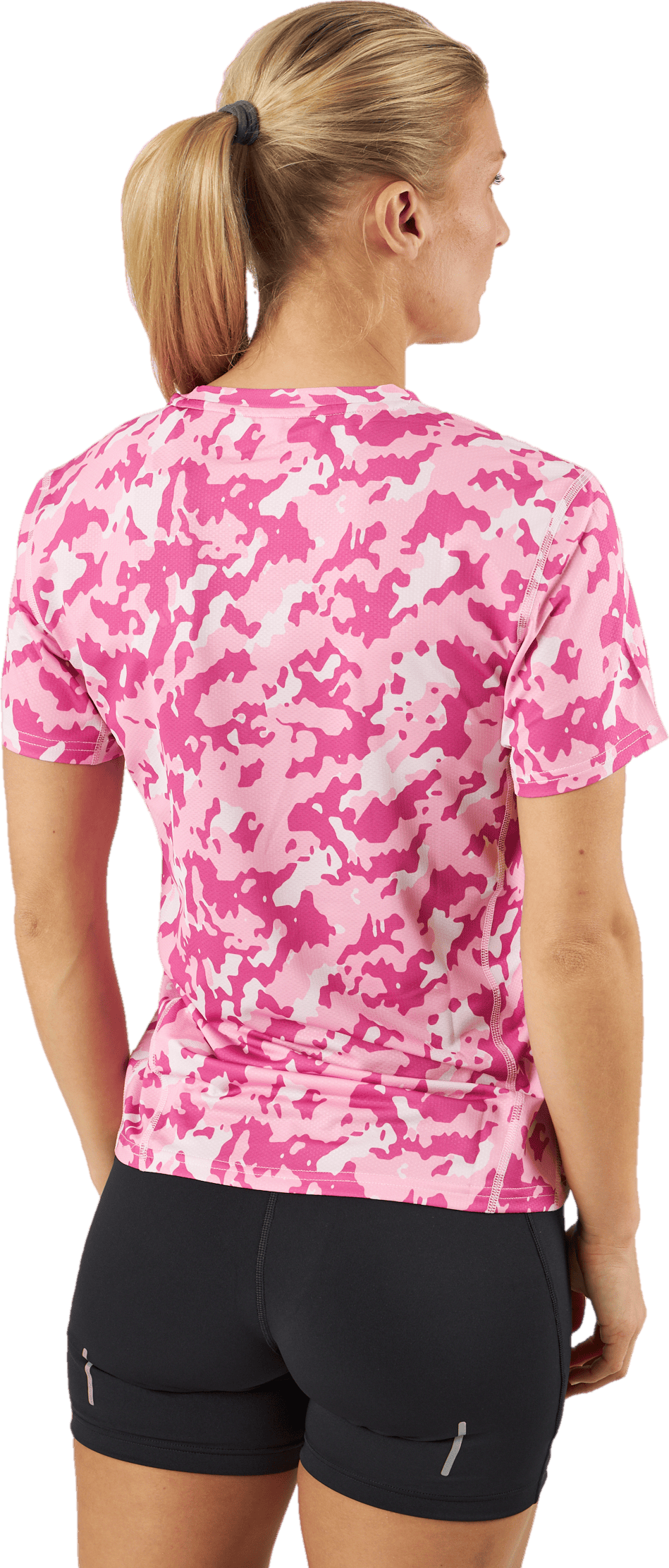 Own the Run Camo Running T-Shirt Clear Pink - Bild 3
