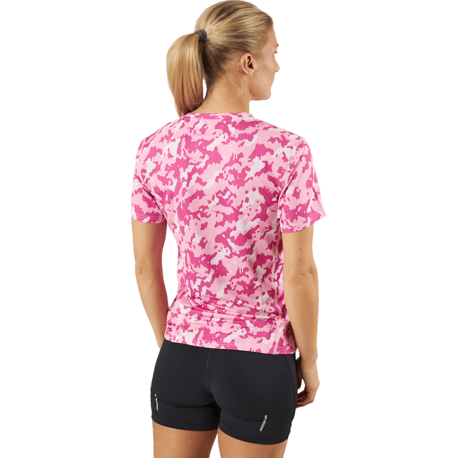 Own the Run Camo Running T-Shirt Clear Pink - Bild 3