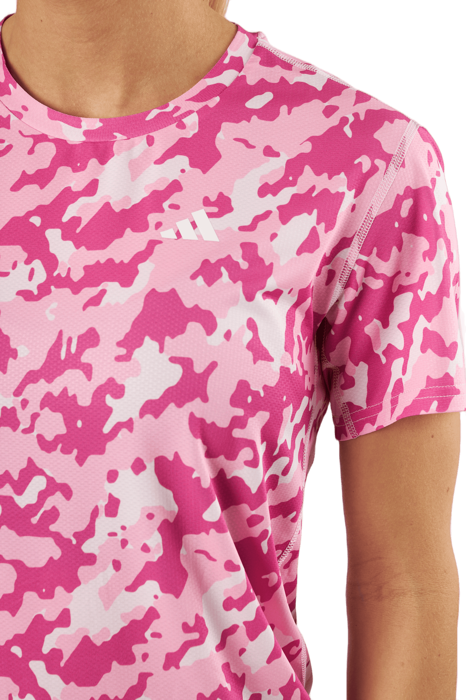 Own the Run Camo Running T-Shirt Clear Pink - Bild 4