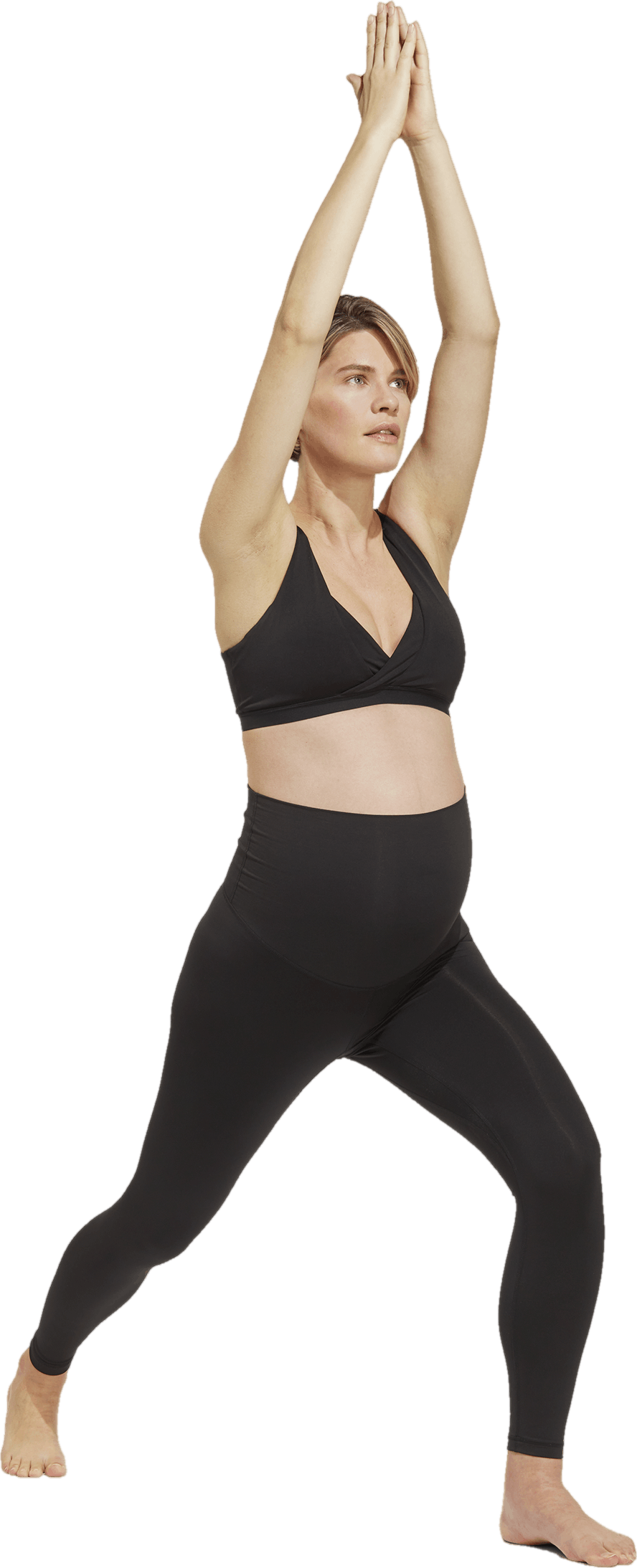 Yoga 7/8 Leggings (Maternity) Black, Female, Abbigliamento, maternità, Allenamento, Nero, XS