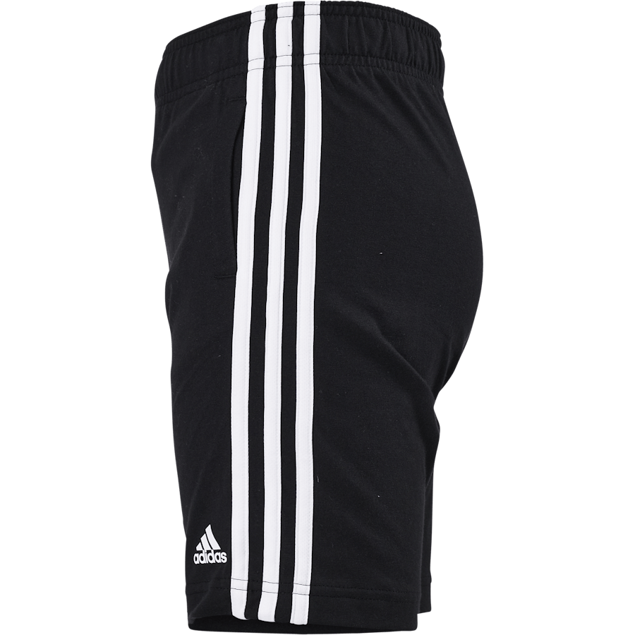 Essentials 3-Stripes Knit Shorts Black - Bild 2