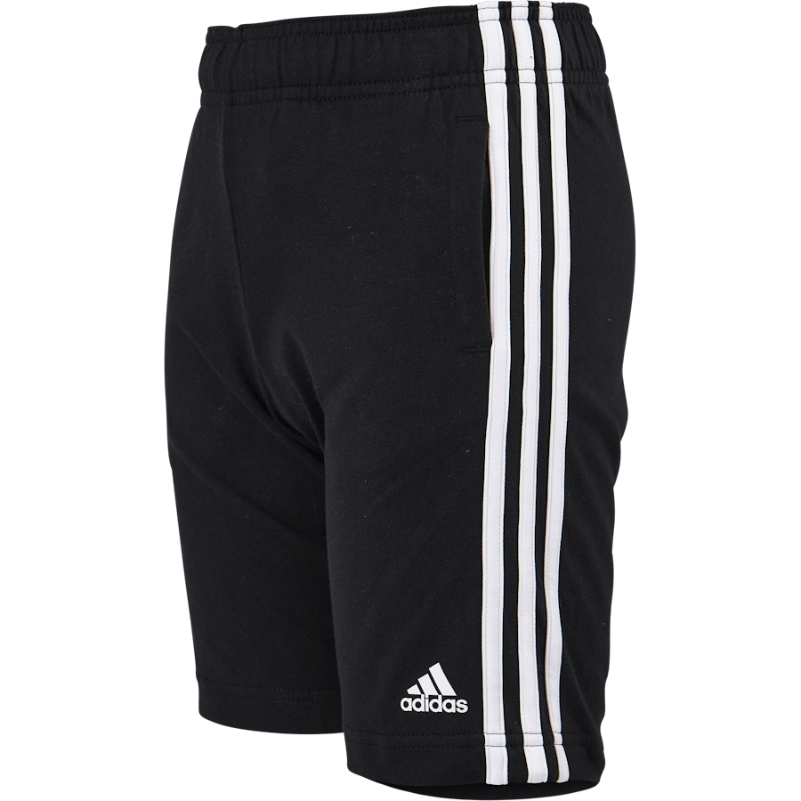 Essentials 3-Stripes Knit Shorts Black - Bild 4