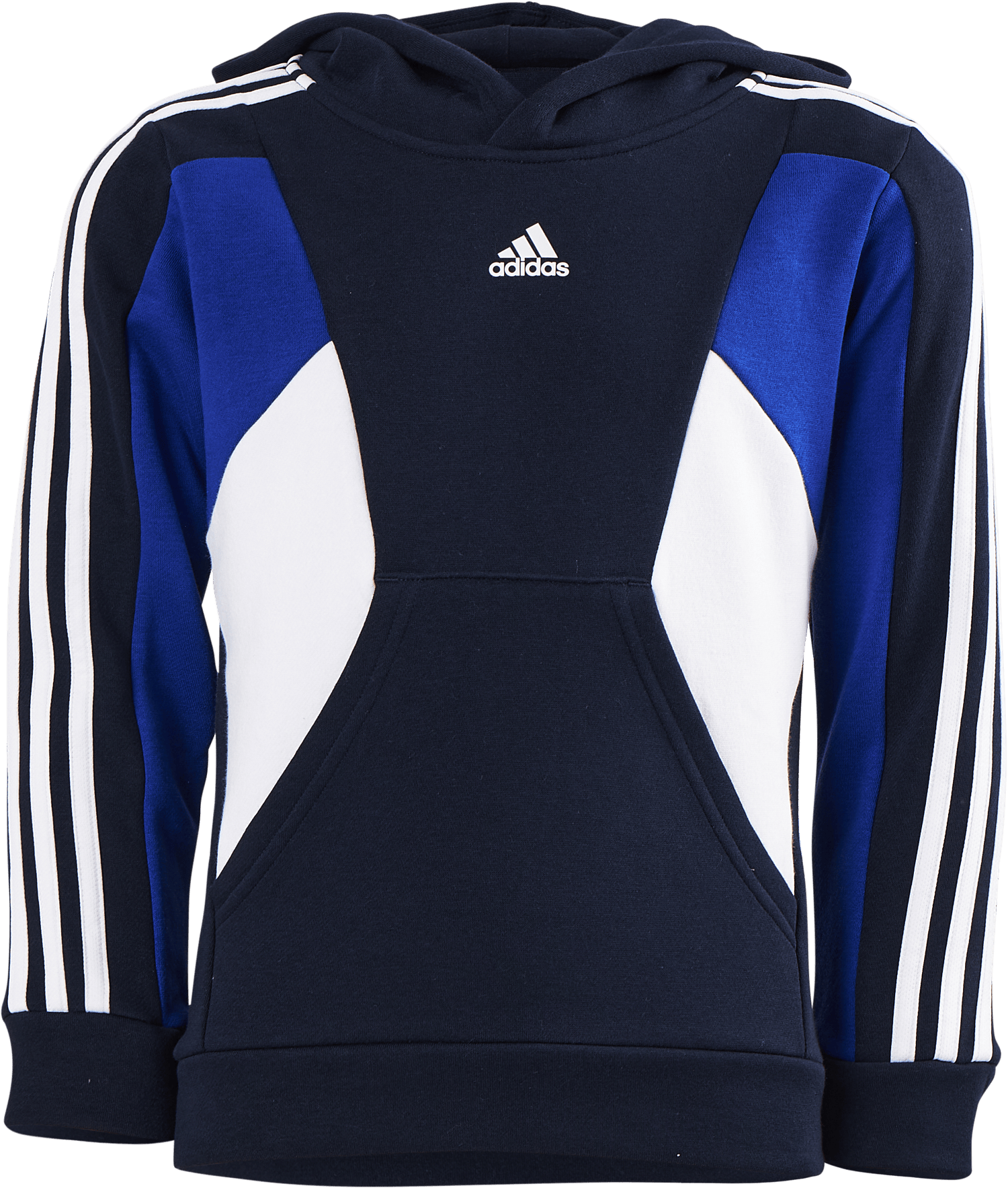Colorblock 3-Stripes Hoodie Legend Ink, Unisex, Apparels, Shirts, Blue, 140