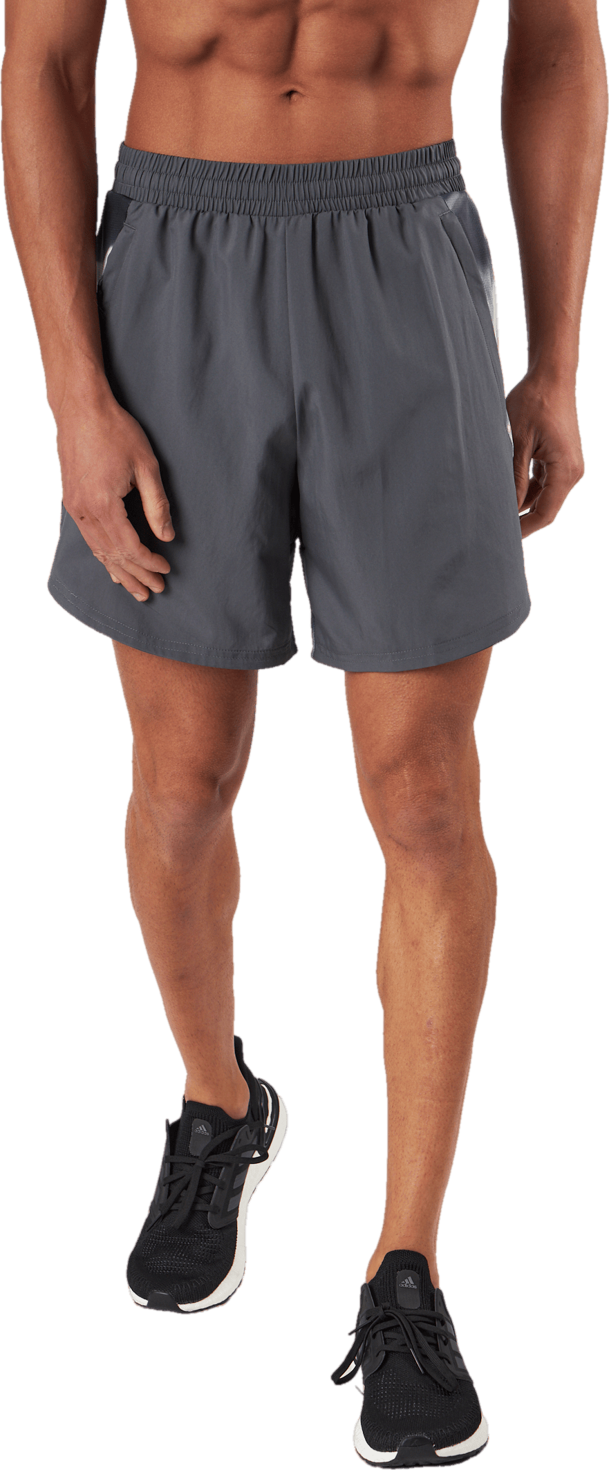 Designed for Movement HIIT Training Shorts Grey Five, Male, Apparels, Shorts, Workout, Grey, L
