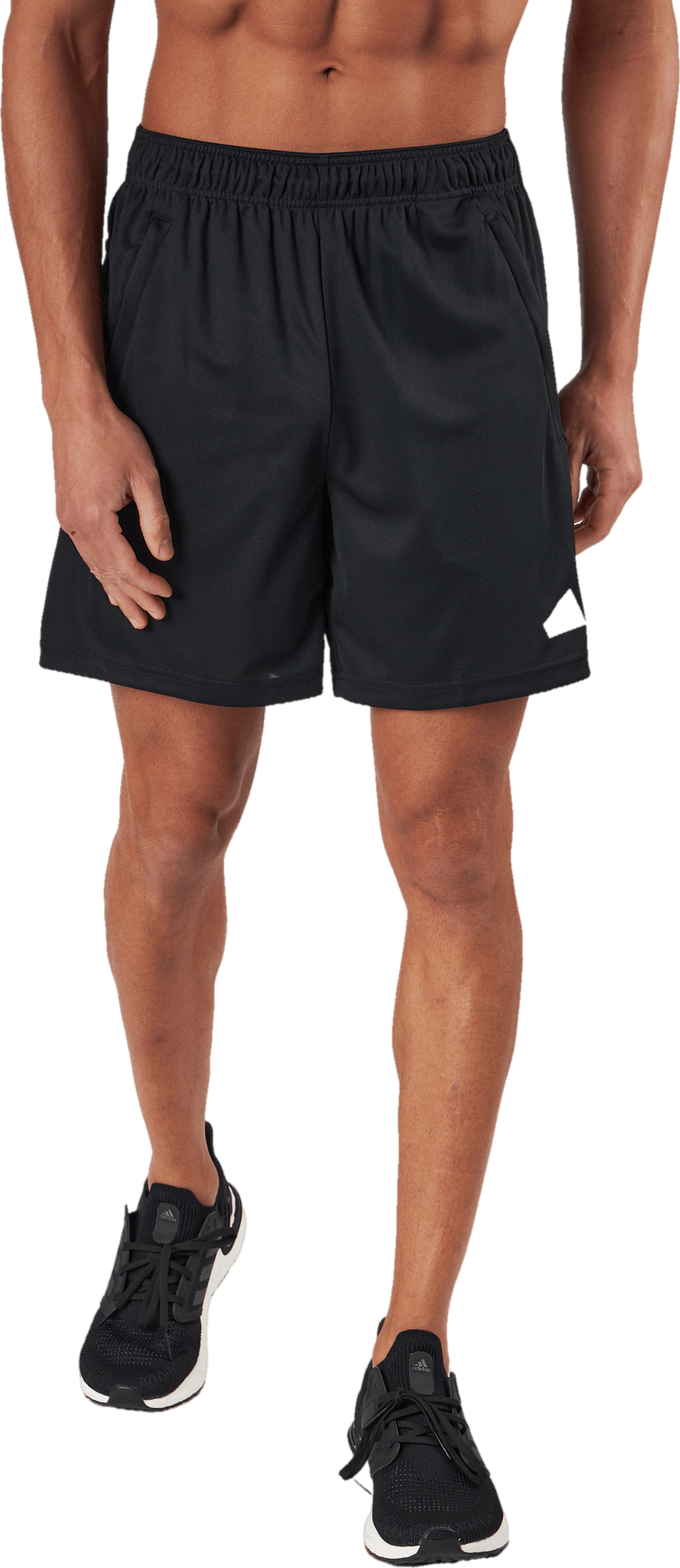 Train Essentials Logo Training Shorts Black
