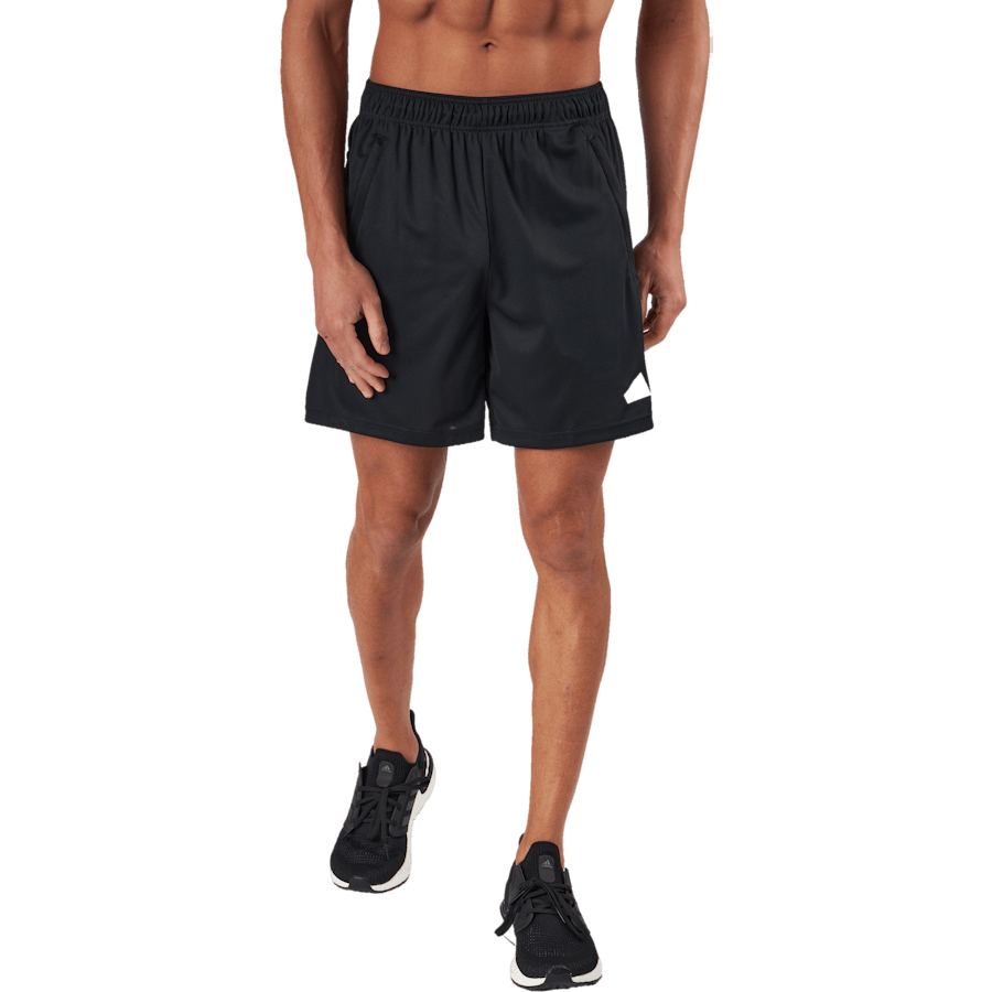 Train Essentials Logo Training Shorts Black