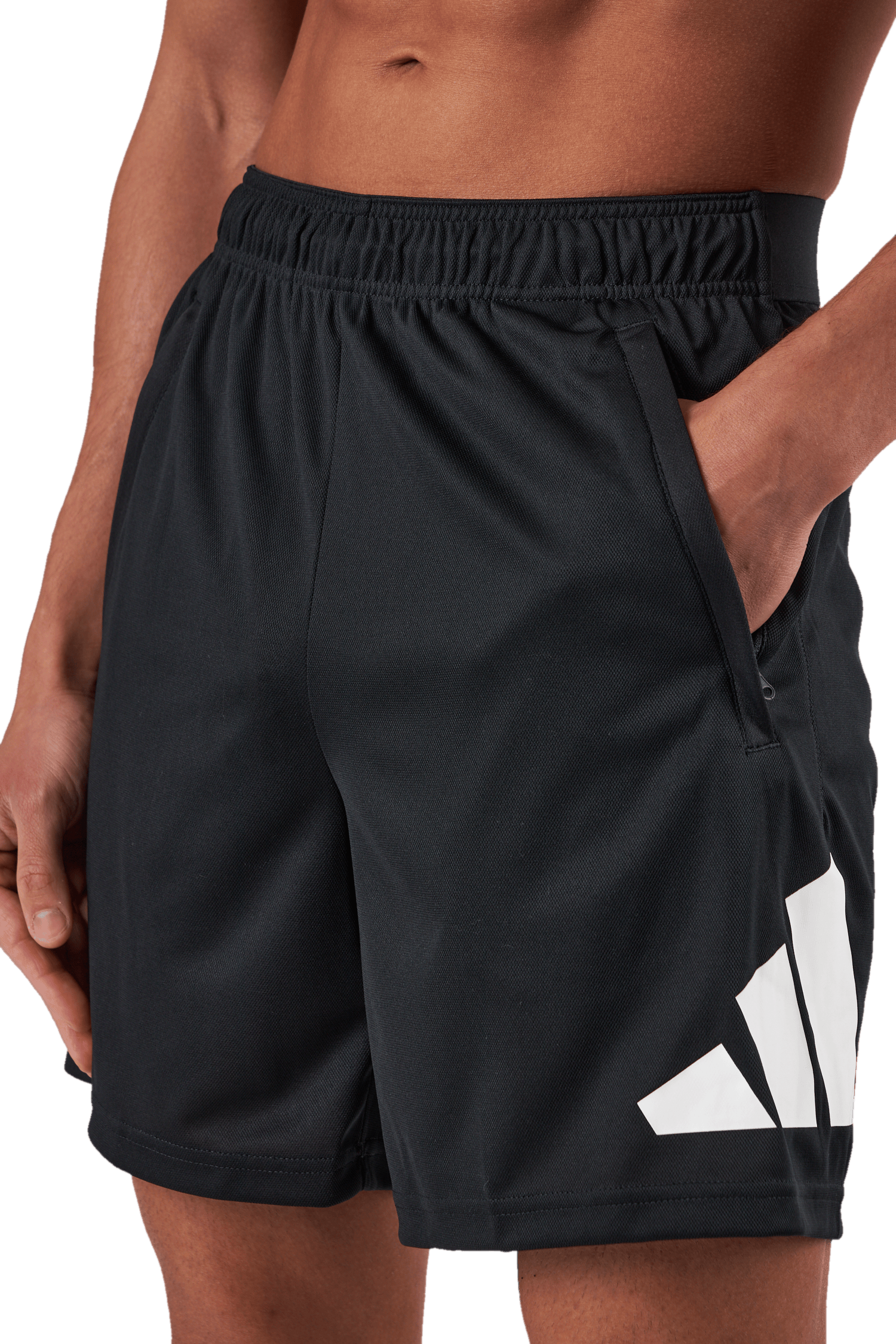 Train Essentials Logo Training Shorts Black - Bild 4