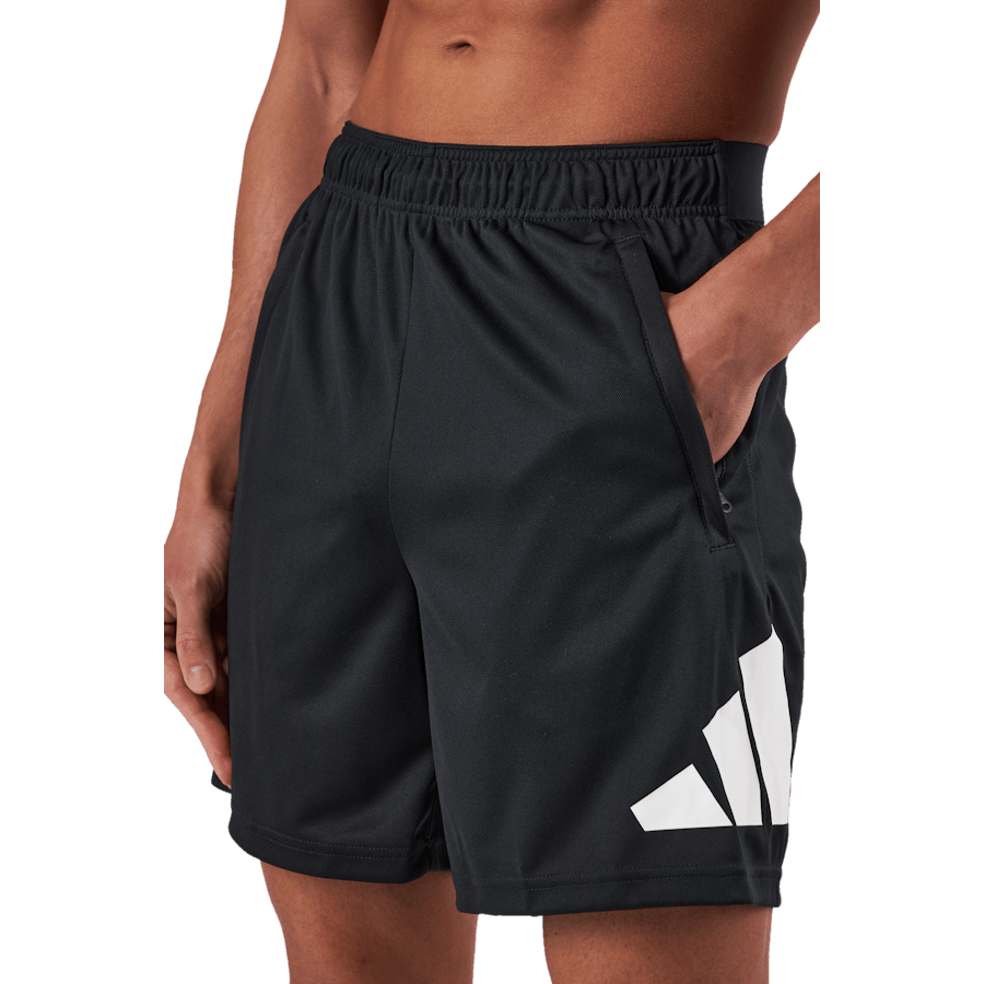 Train Essentials Logo Training Shorts Black - Bild 4