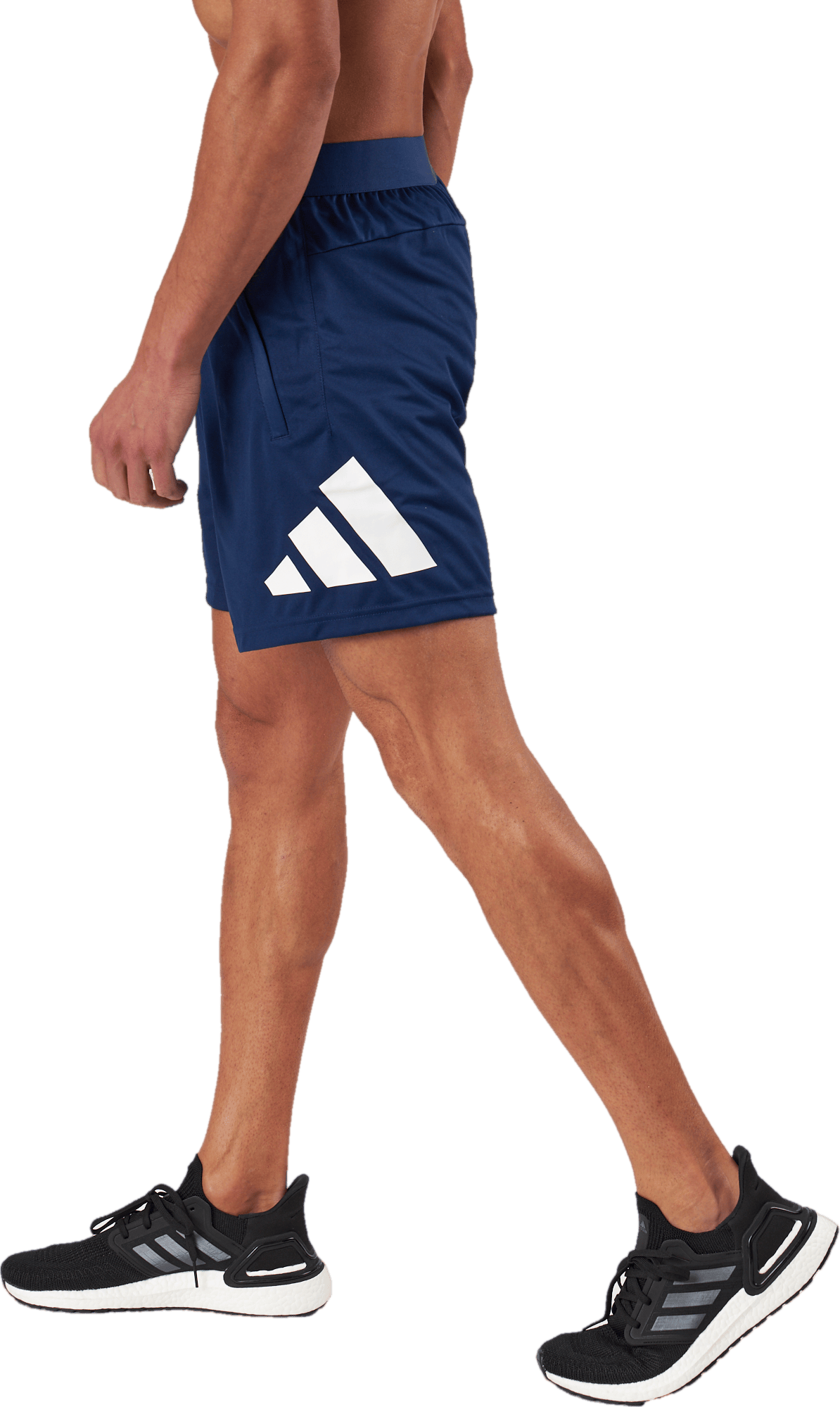 Train Essentials Logo Training Shorts Dark Blue - Bild 2
