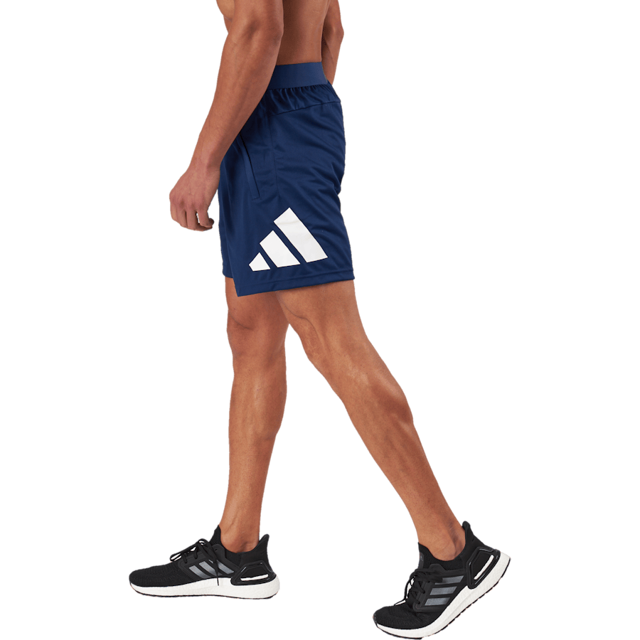 Train Essentials Logo Training Shorts Dark Blue - Bild 2