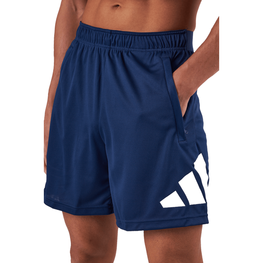 Train Essentials Logo Training Shorts Dark Blue - Bild 4