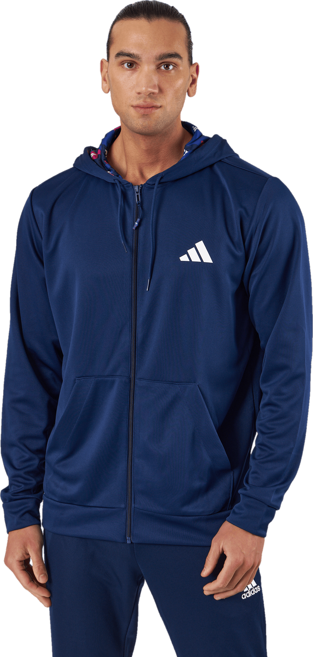 Train Essentials Seasonal Training Full-Zip Jacket Dark Blue