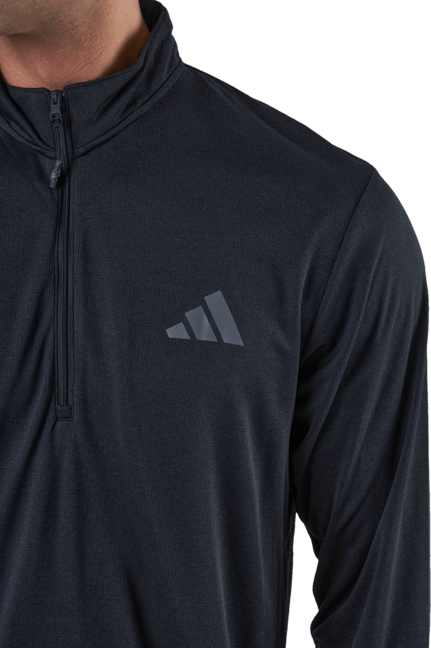 Train Essentials Seasonal Training 1/4-Zip Long Sleeve Sweatshirt Black - Bild 4