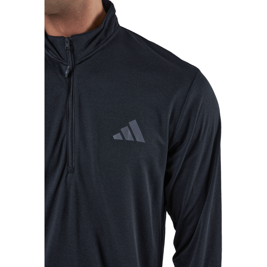 Train Essentials Seasonal Training 1/4-Zip Long Sleeve Sweatshirt Black - Bild 4