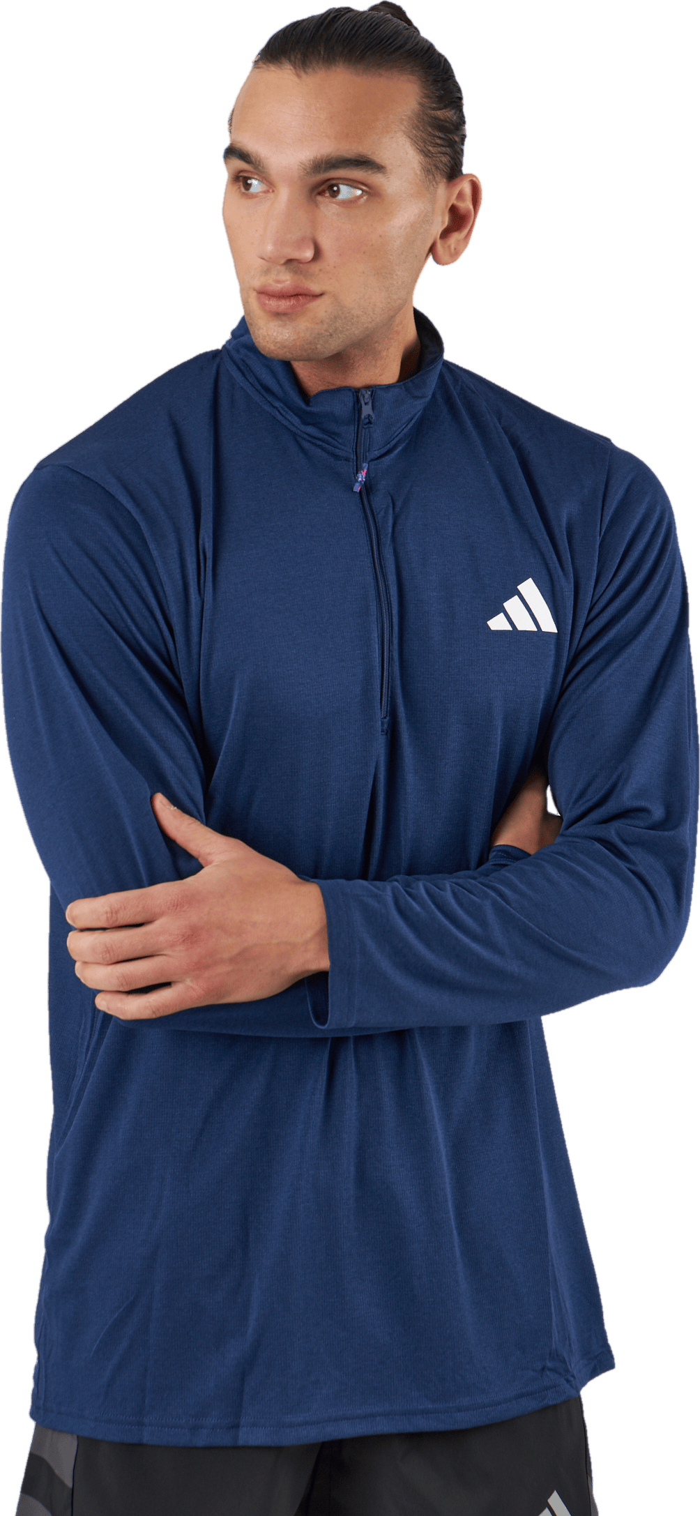 Train Essentials Seasonal Training 1/4-Zip Long Sleeve Sweatshirt Dark Blue - Bild 2