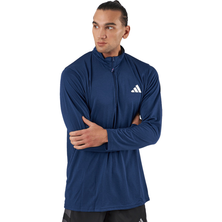 Train Essentials Seasonal Training 1/4-Zip Long Sleeve Sweatshirt Dark Blue - Bild 2