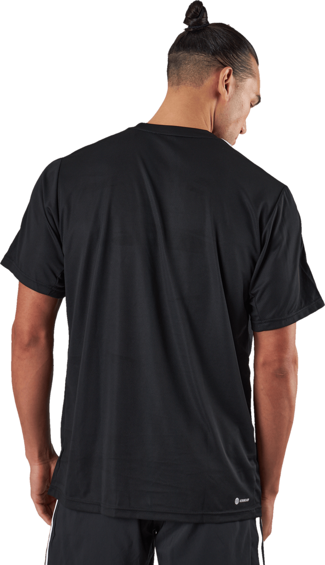 Train Essentials 3-Stripes Training T-Shirt Black - Bild 3