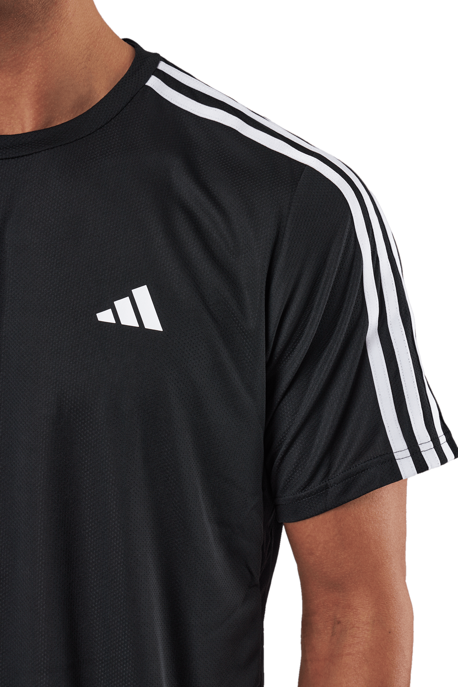 Train Essentials 3-Stripes Training T-Shirt Black - Bild 4