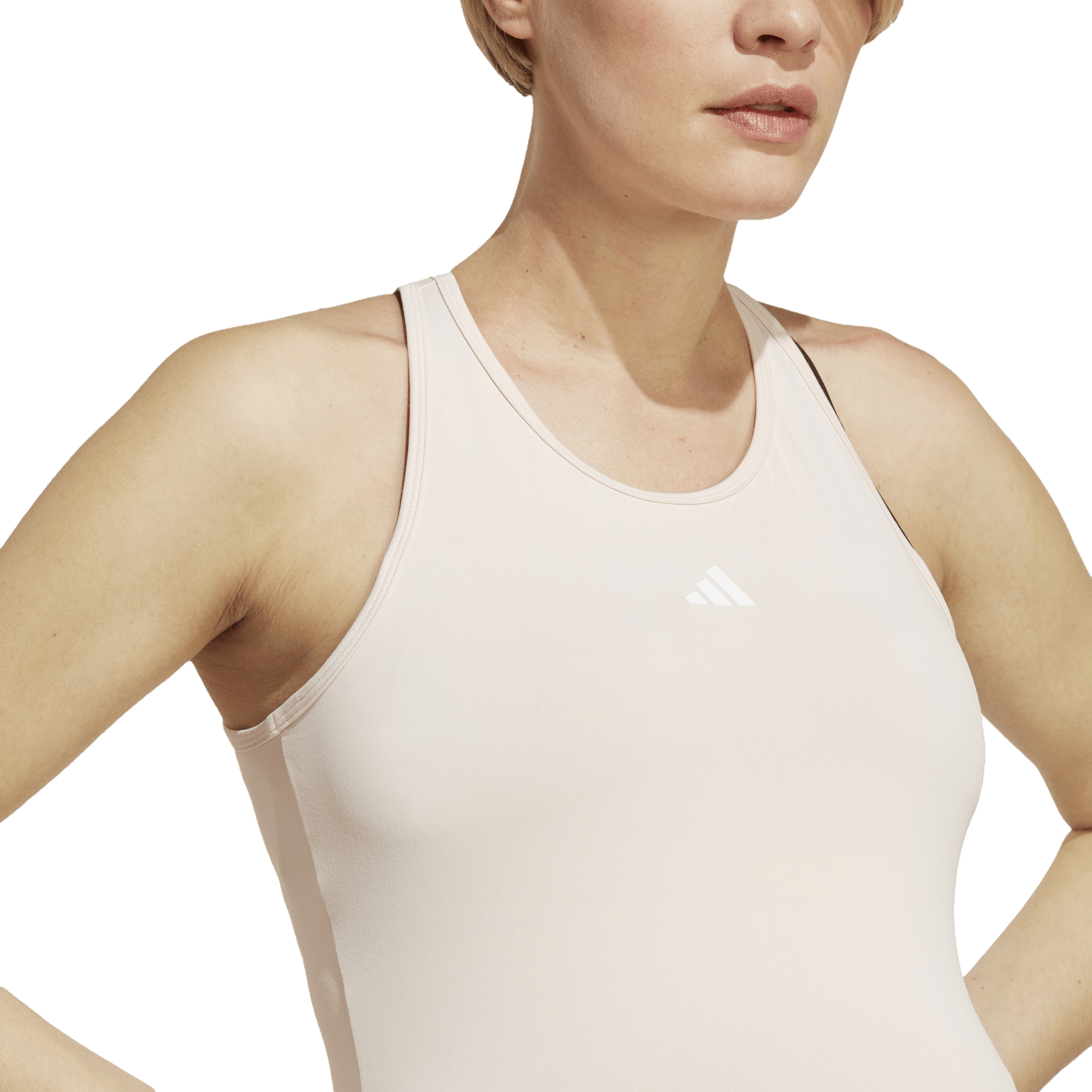 AEROREADY Train Essentials Slim-Fit Tank Top (Maternity) Wonqua/White - Bild 4