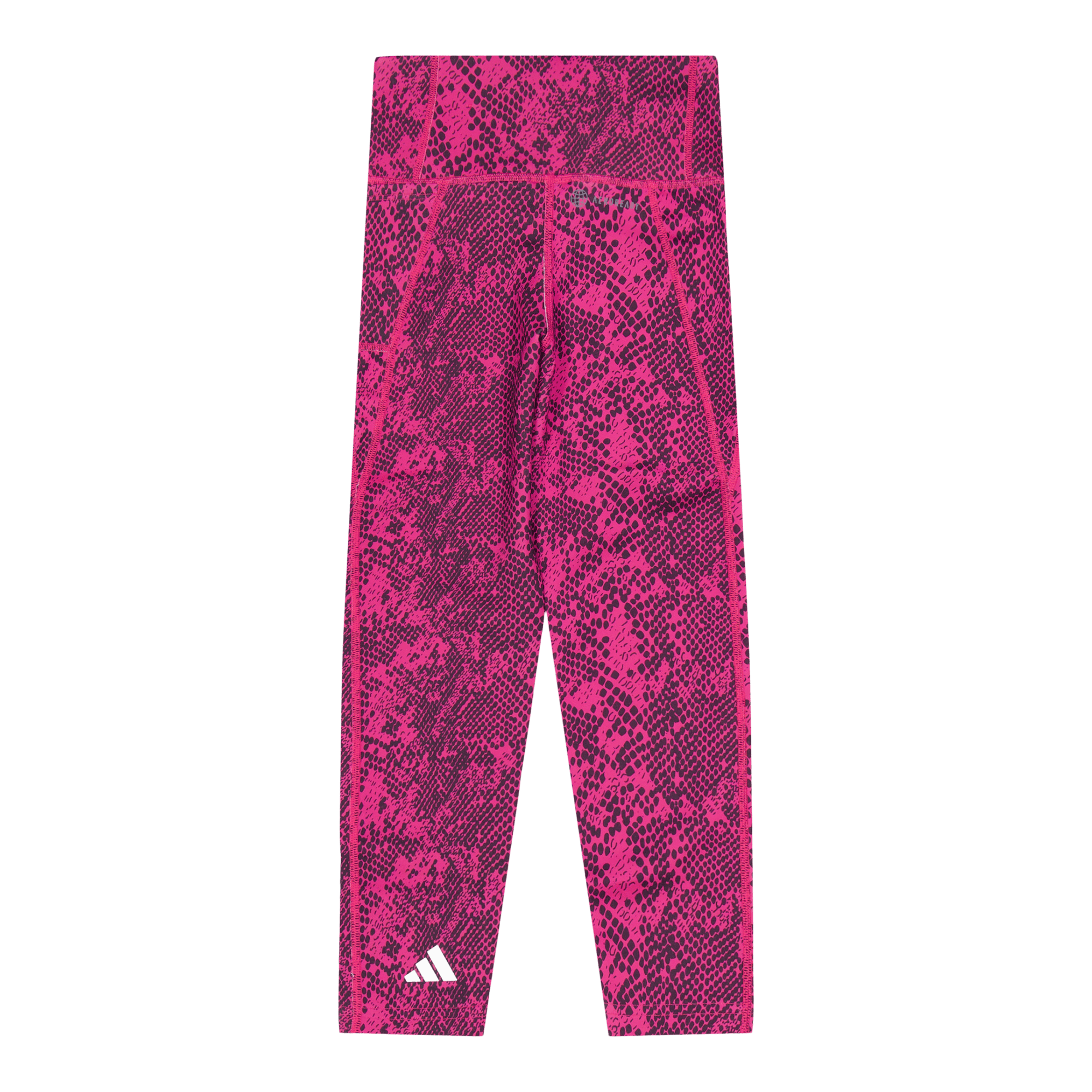 AEROREADY Animal-Print Optime 7/8 High-Rise Pocket Leggings Selufu/Carbon/White - Bild 2