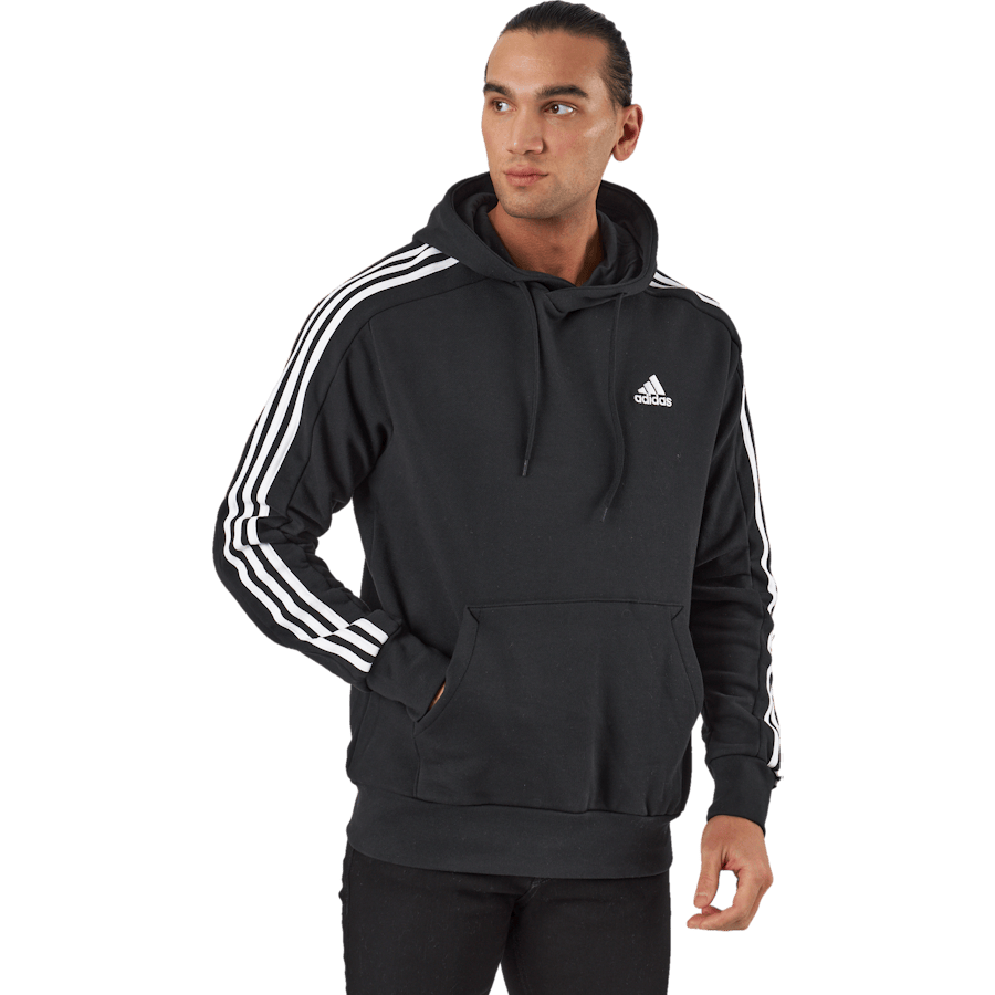 Essentials French Terry 3-Stripes Hoodie Black - Bild 2
