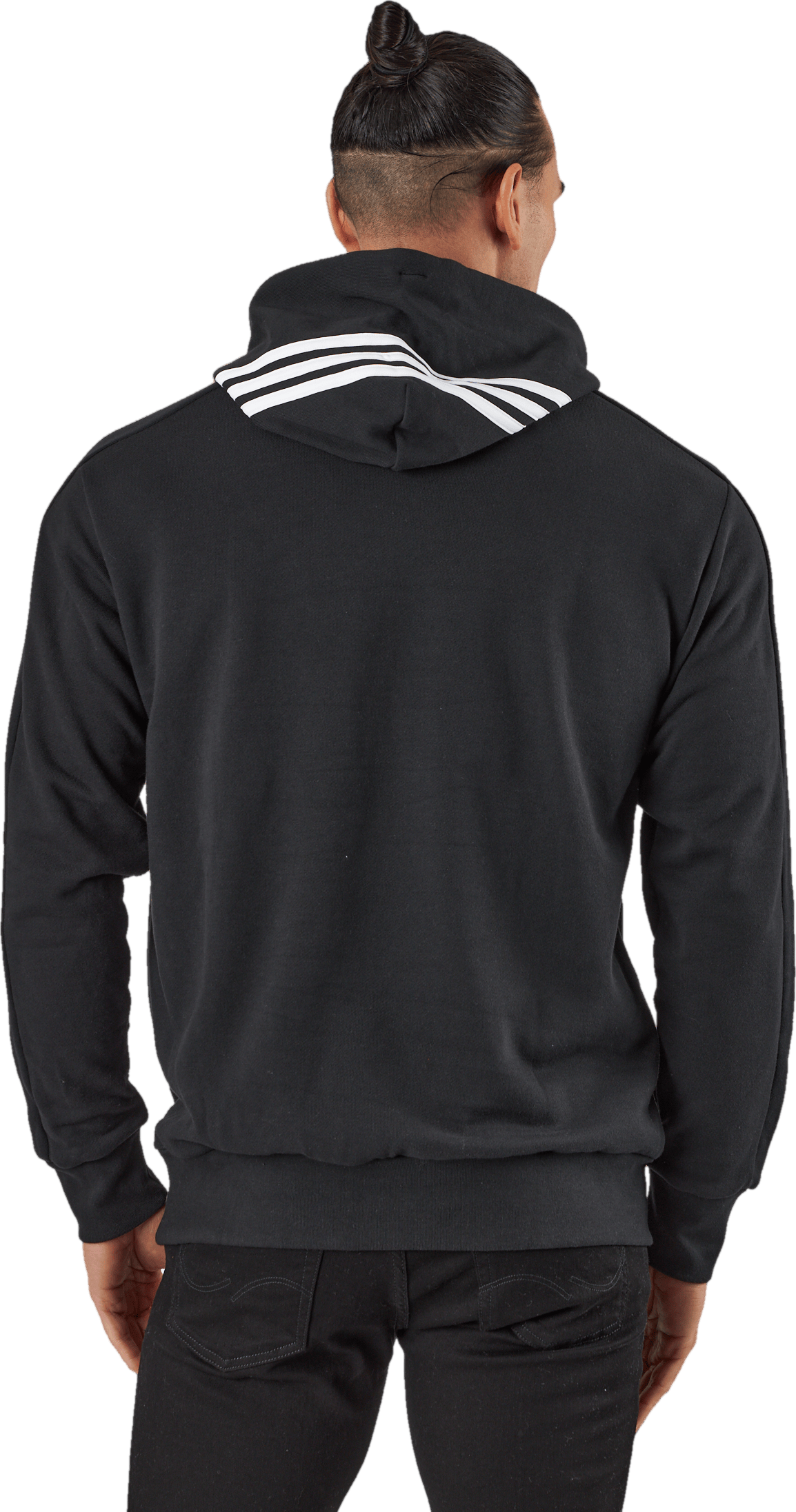 Essentials French Terry 3-Stripes Hoodie Black - Bild 3