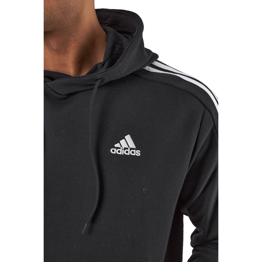 Essentials French Terry 3-Stripes Hoodie Black - Bild 4
