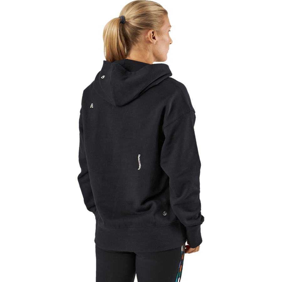 Relaxed Hoodie with Healing Crystals-Inspired Graphics Black - Bild 3