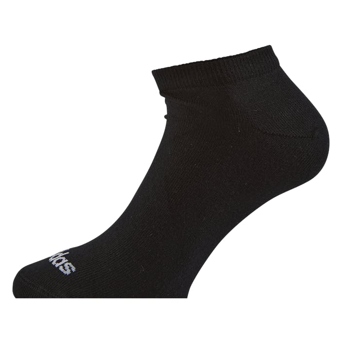 Thin Linear Low-Cut Socks 3 Pairs Black, Unisex, Apparels, Socks, Black, UK 4,5 - 5,5