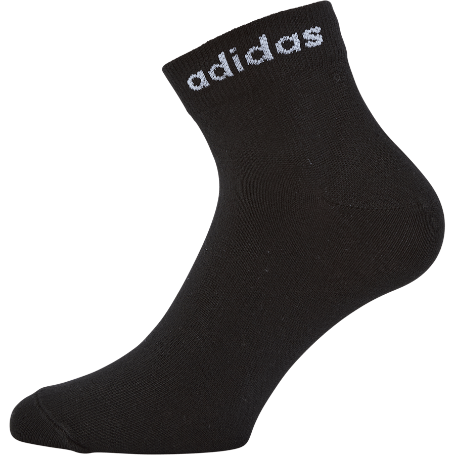 Think Linear Ankle Socks 3 Pairs Black / White