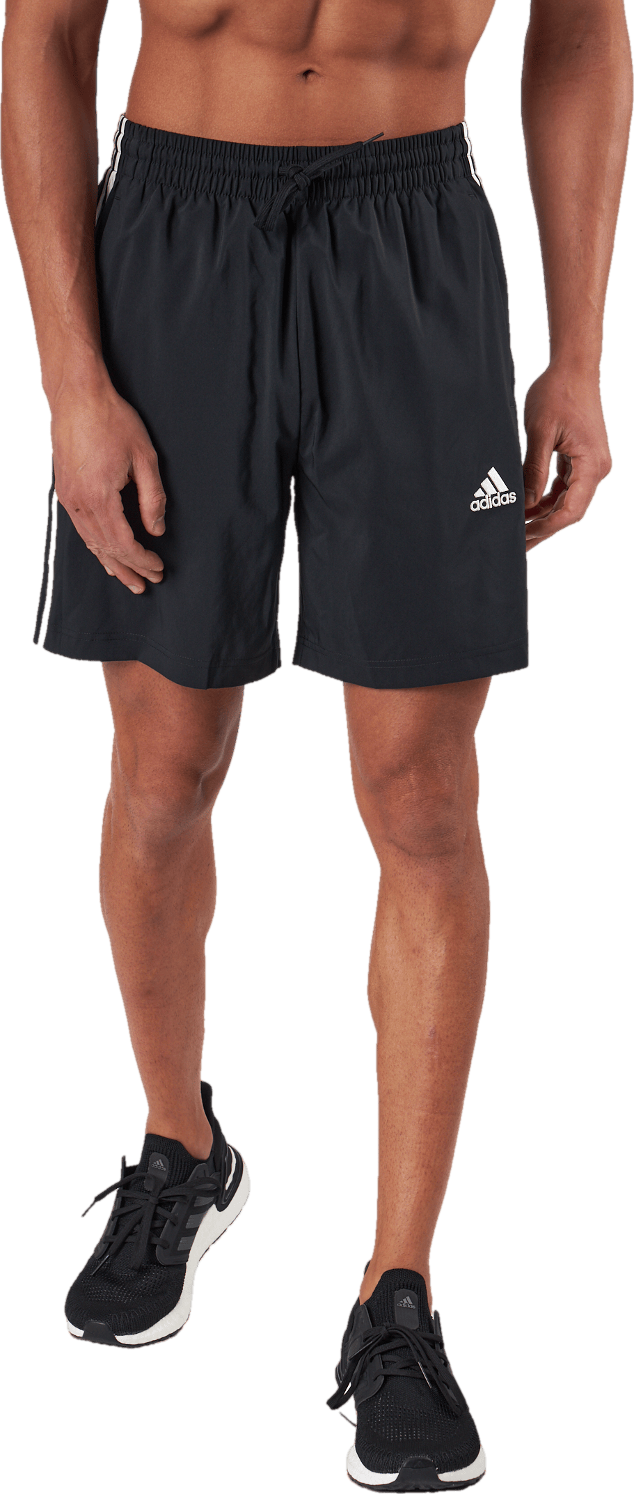 AEROREADY Essentials Chelsea 3-Stripes Shorts Black / White, Male, Apparels, Shorts, Black, XXL