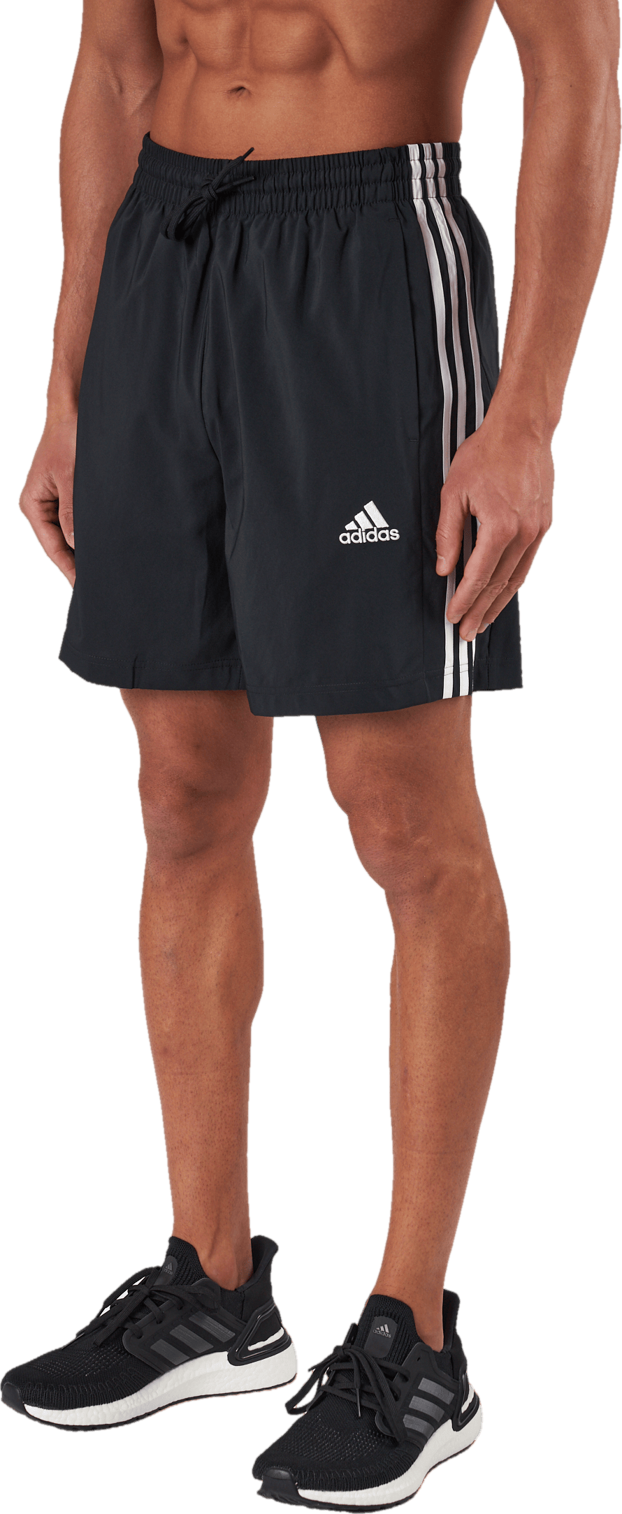 AEROREADY Essentials Chelsea 3-Stripes Shorts Black / White - Bild 2