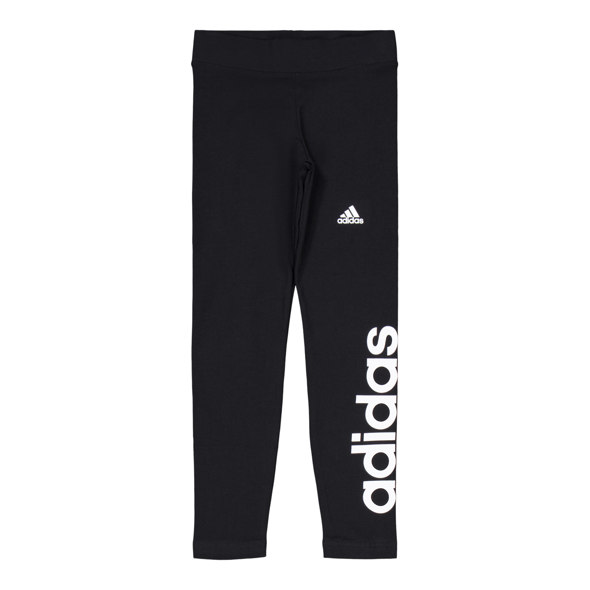 Essentials Linear Logo Cotton Leggings Black, Unisex, Vêtements, Leggings, Noir, 152