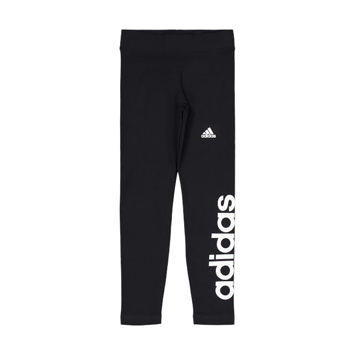 Essentials Linear Logo Cotton Leggings Black, Unisex, Apparels, Leggings, Black, 164