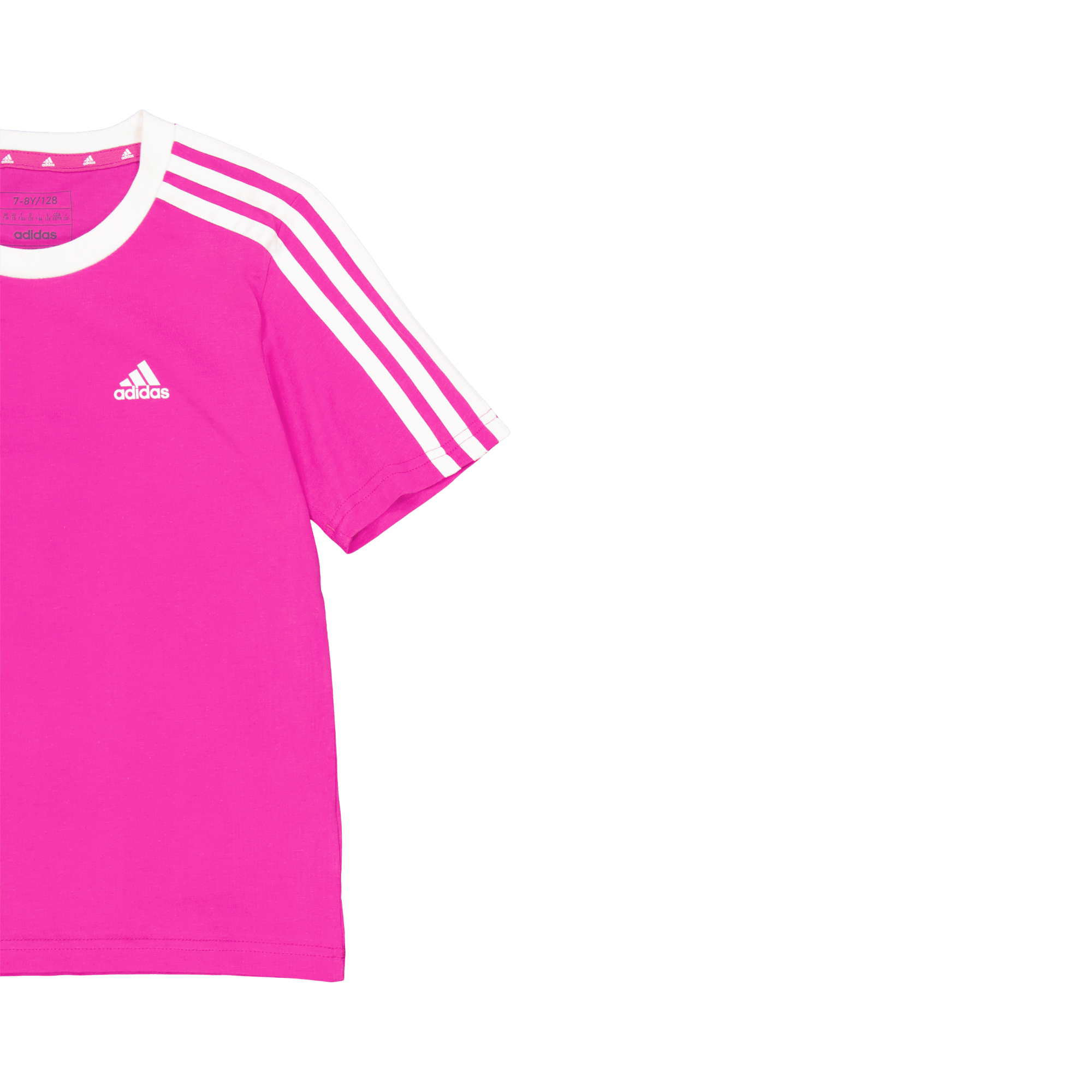 Essentials 3-Stripes Cotton Loose Fit Boyfriend T-Shirt Selufu/White - Bild 2