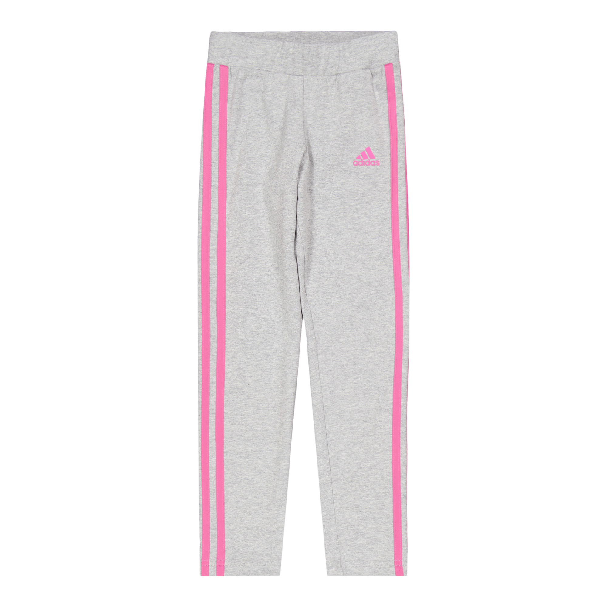 Essentials 3-Stripes Leggings Medium Grey Heather, Unisex, Apparels, Leggings, Grey, 110