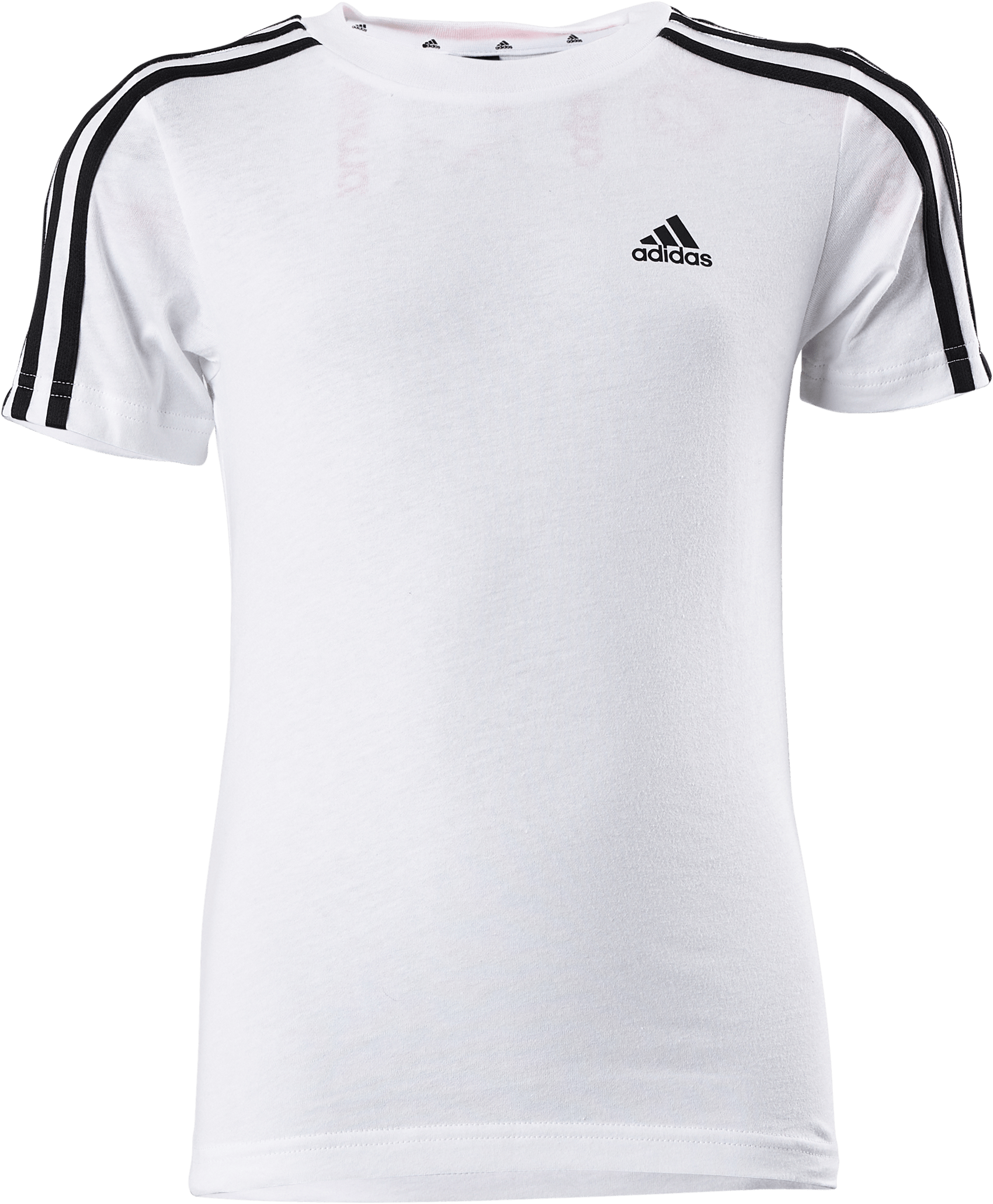 Essentials 3-Stripes Cotton T-Shirt White, Unisex, Apparels, T-shirt, White, 128
