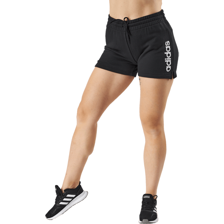 Essentials Linear French Terry Shorts Black / White