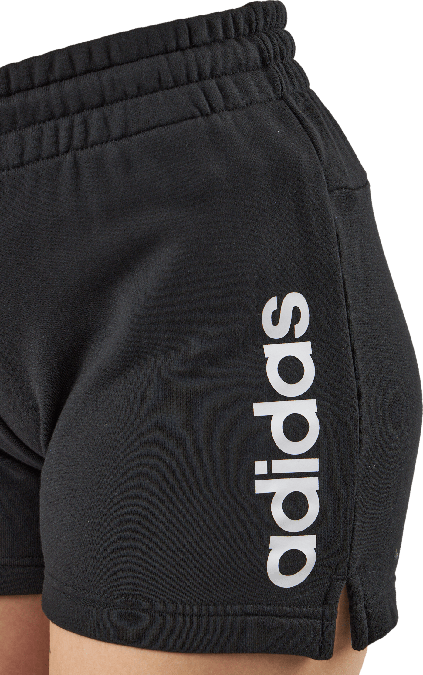 Essentials Linear French Terry Shorts Black / White - Bild 4