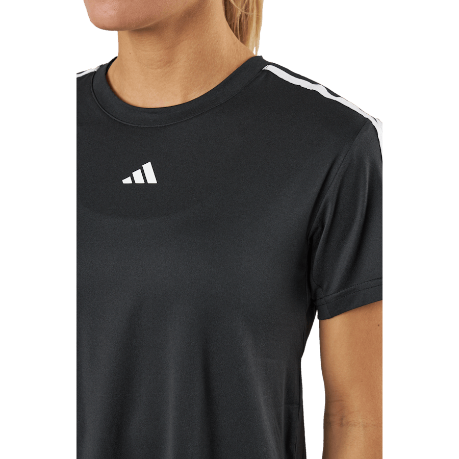 AEROREADY Train Essentials 3-Stripes T-Shirt Black - Bild 4