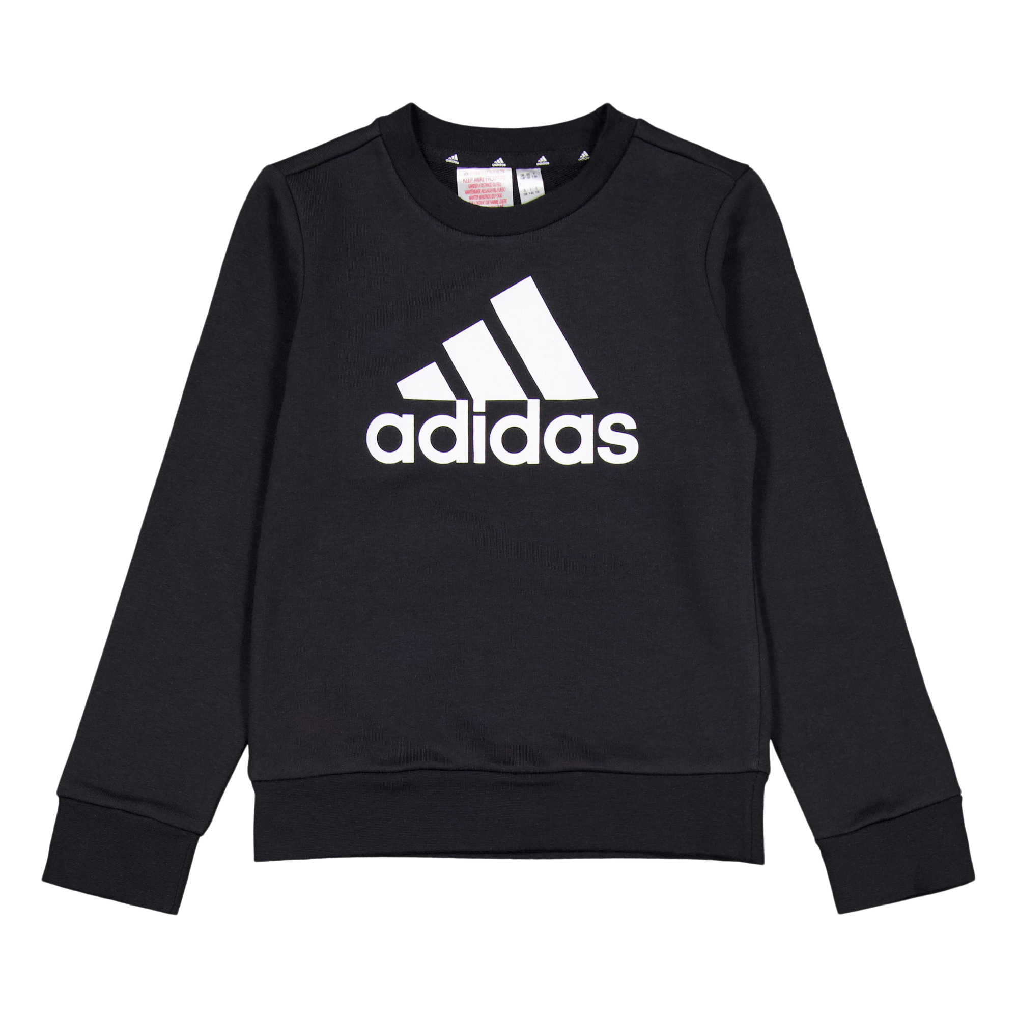 Essentials Big Logo Cotton Sweatshirt Black, Unisex, Apparels, Shirts, Black, 164