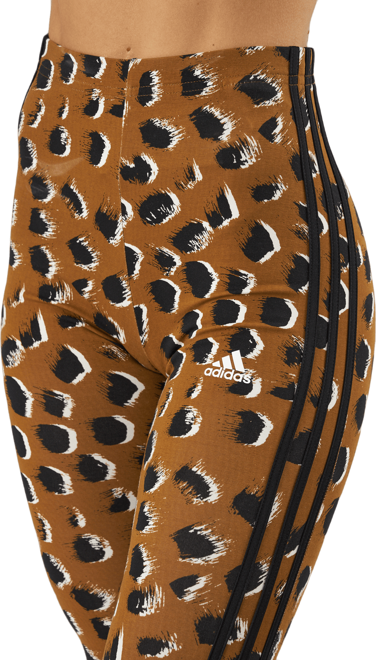 Essentials 3-Stripes Animal Print Leggings Brostr/Multco/Black - Bild 4