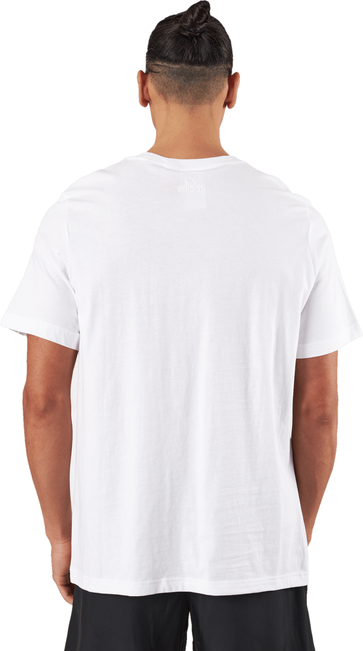 Essentials Single Jersey Linear Embroidered Logo T-Shirt White - Bild 2