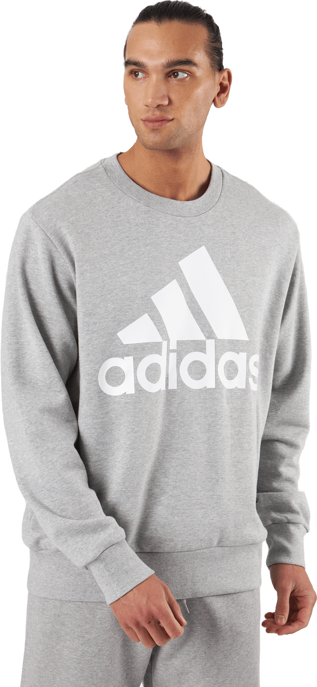 Essentials French Terry Big Logo Sweatshirt Medium Grey Heather, Male, Apparels, Shirts, Grey, S