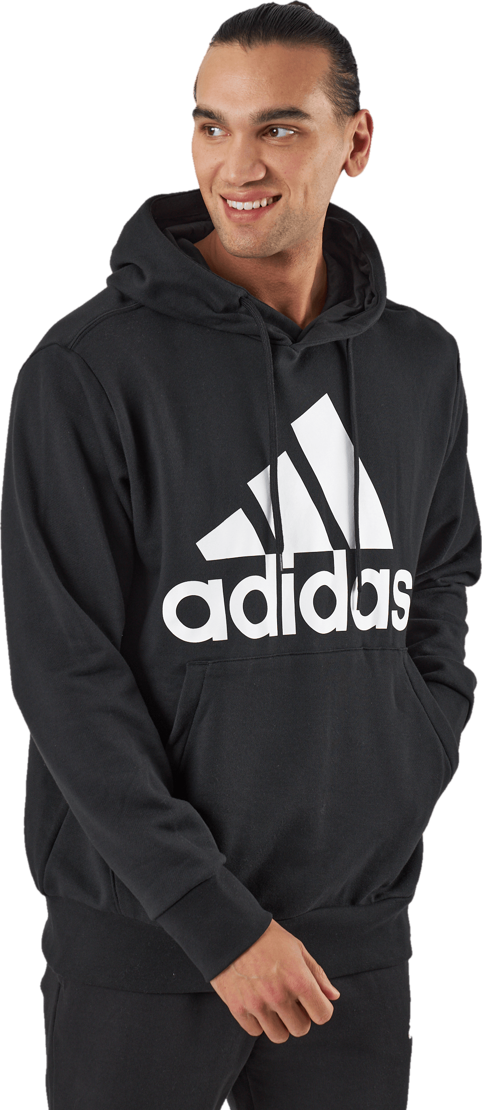 Essentials French Terry Big Logo Hoodie Black, Male, Apparels, Shirts, Black, M