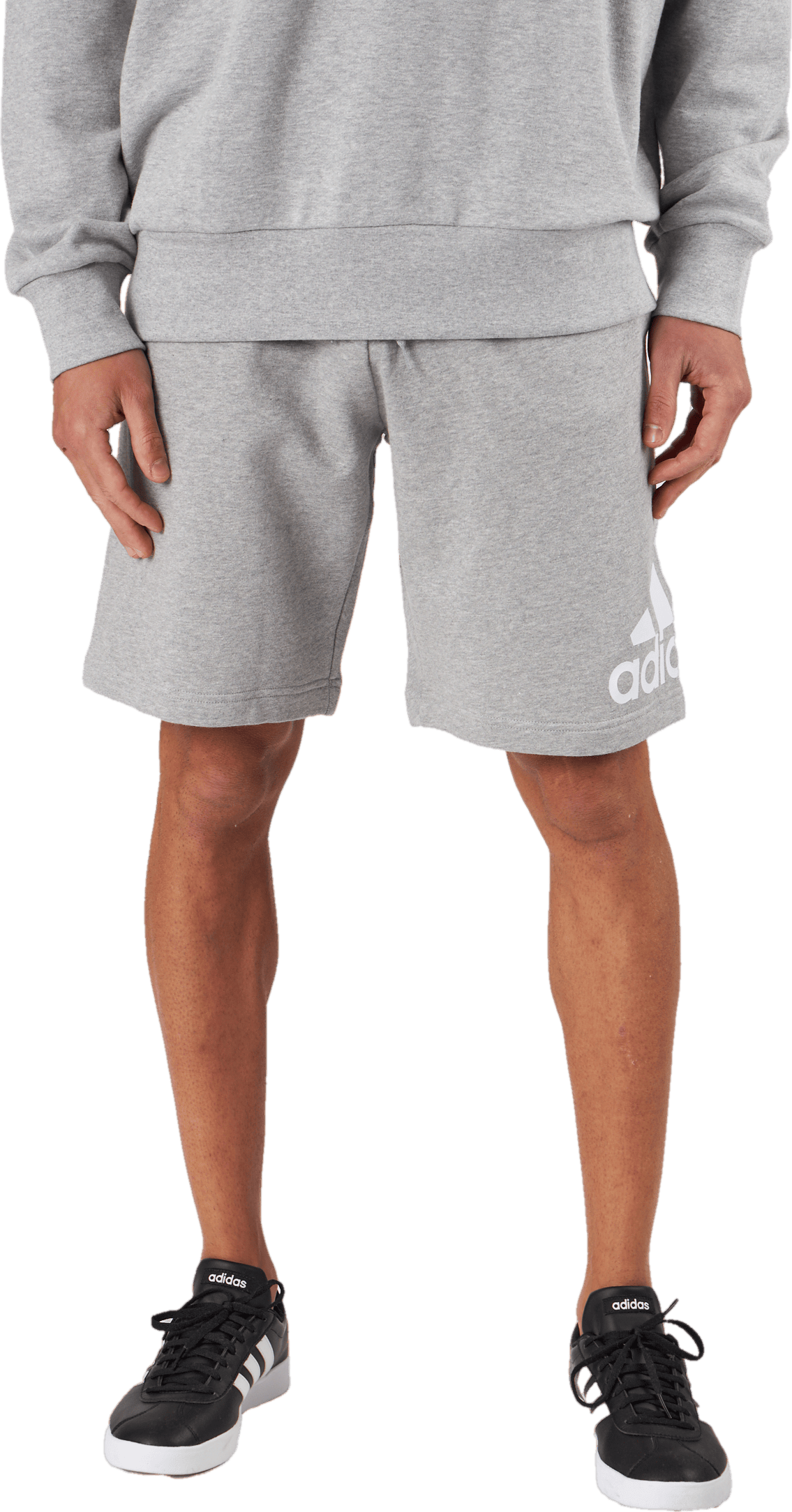 Essentials Big Logo French Terry Shorts Medium Grey Heather - Bild 3