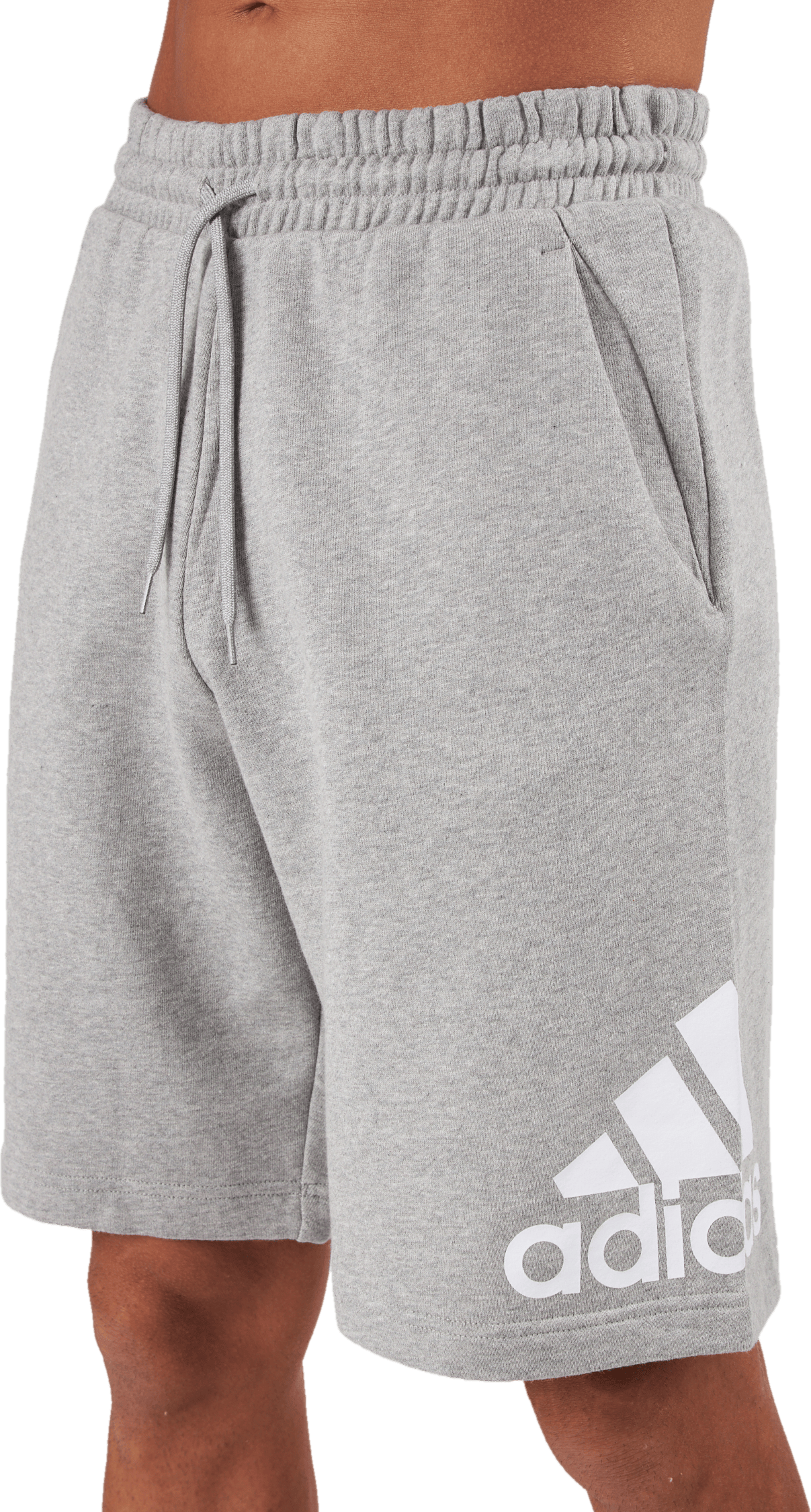 Essentials Big Logo French Terry Shorts Medium Grey Heather - Bild 5