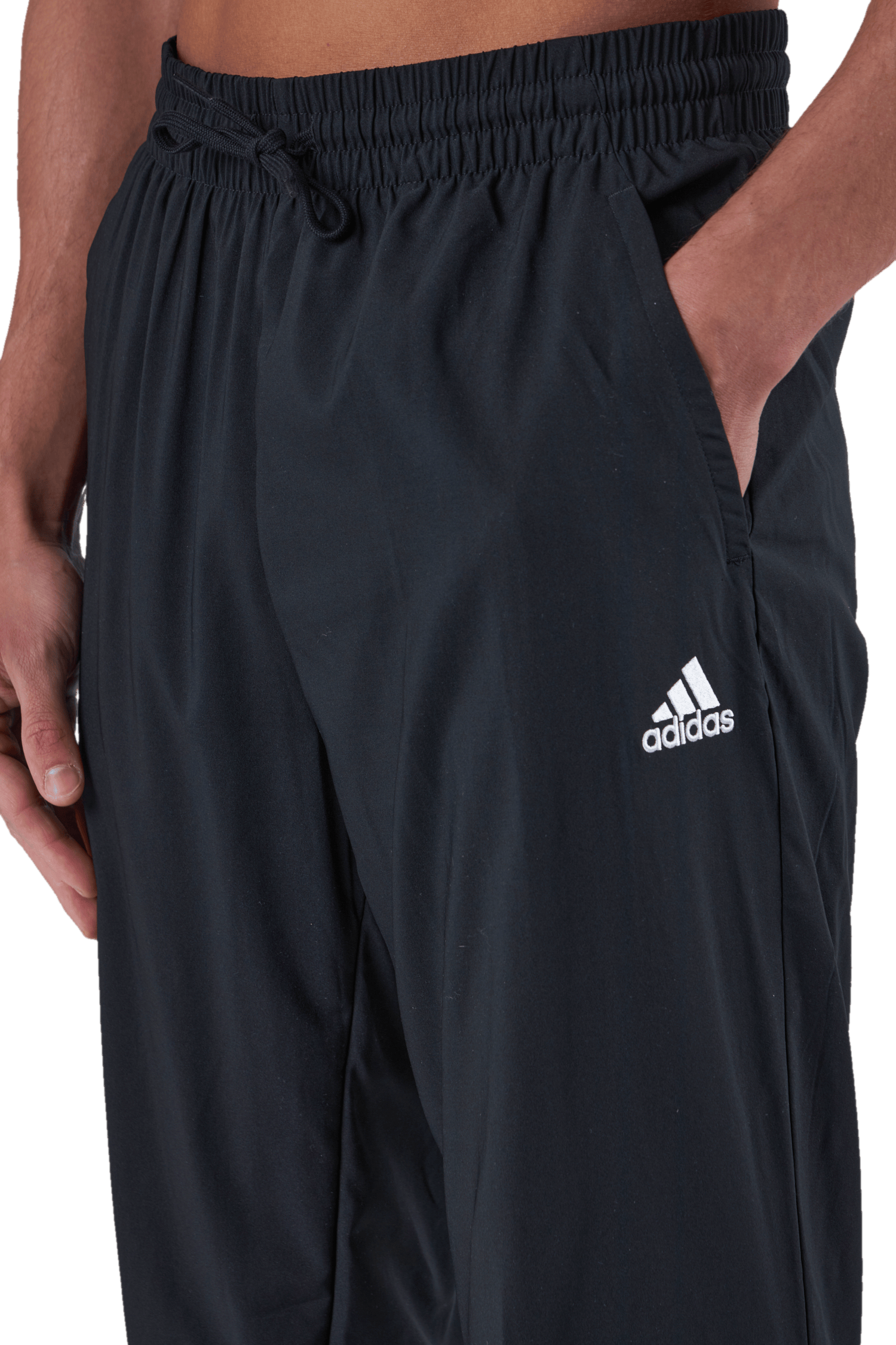 AEROREADY Essentials Stanford Elastic Cuff Small Logo Joggers Black - Bild 4