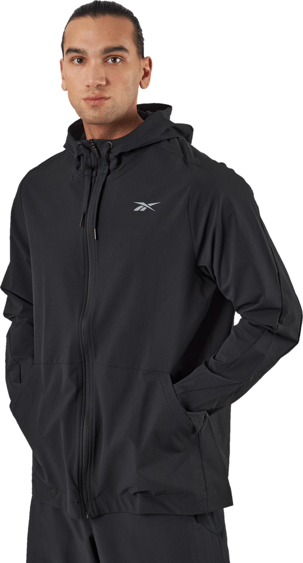 Performance Woven Zip-Up Jacket Black - Bild 2